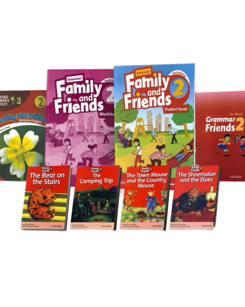 مجموعه کامل کتاب فامیلی اند فرندز 2 Family and Friends 2 Full Pack — جلد کتاب (استاندارد)