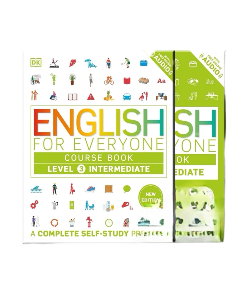 کتاب English for Everyone Level 3 Course Book + Practice Book ( چاپ رنگی ) — جلد کتاب (استاندارد)
