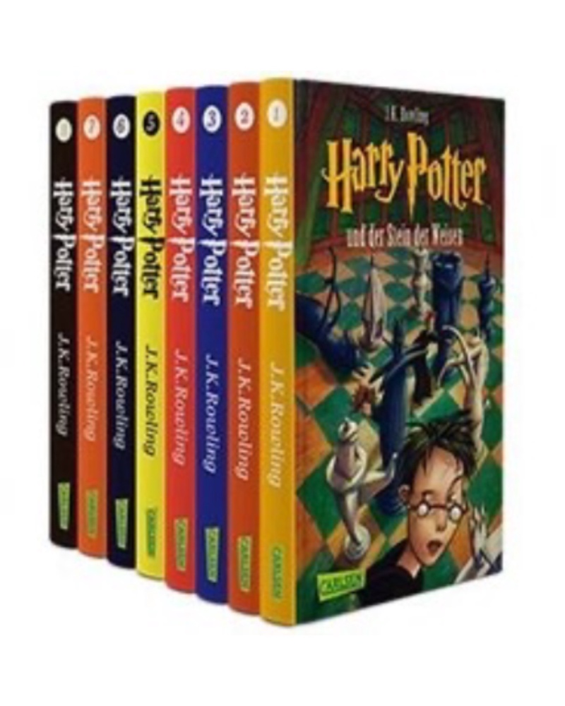 دوره هشت جلدی هری پاتر آلمانی Harry Potter German Full Pack — جلد کتاب (استاندارد)
