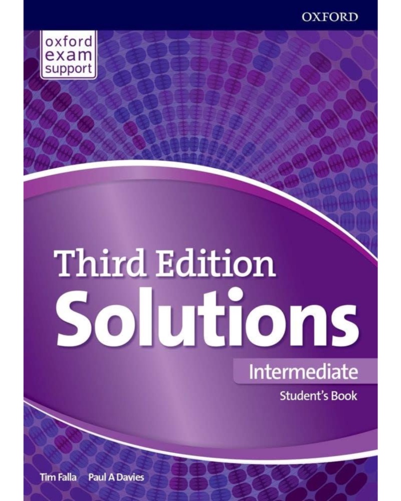 کتاب سولوشنز Solution Intermediate 3rd — جلد کتاب (استاندارد)