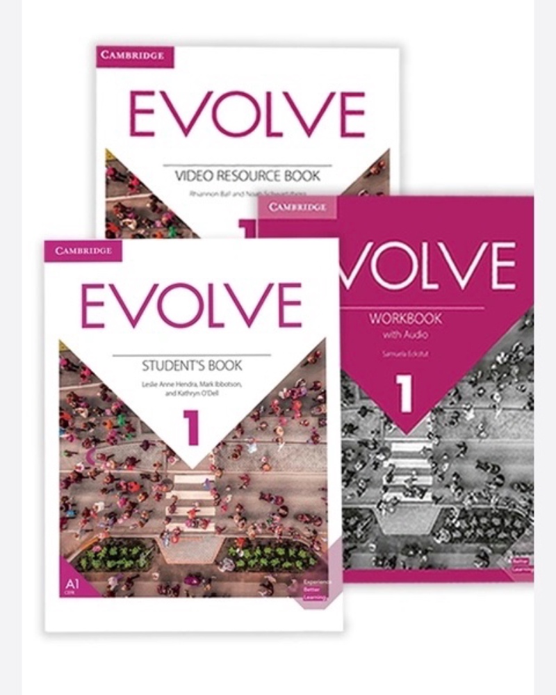 پک سه تایی کتاب زبان ایوالو Evolve 1 + کتاب کار و کتاب ویدیو — جلد کتاب (استاندارد)