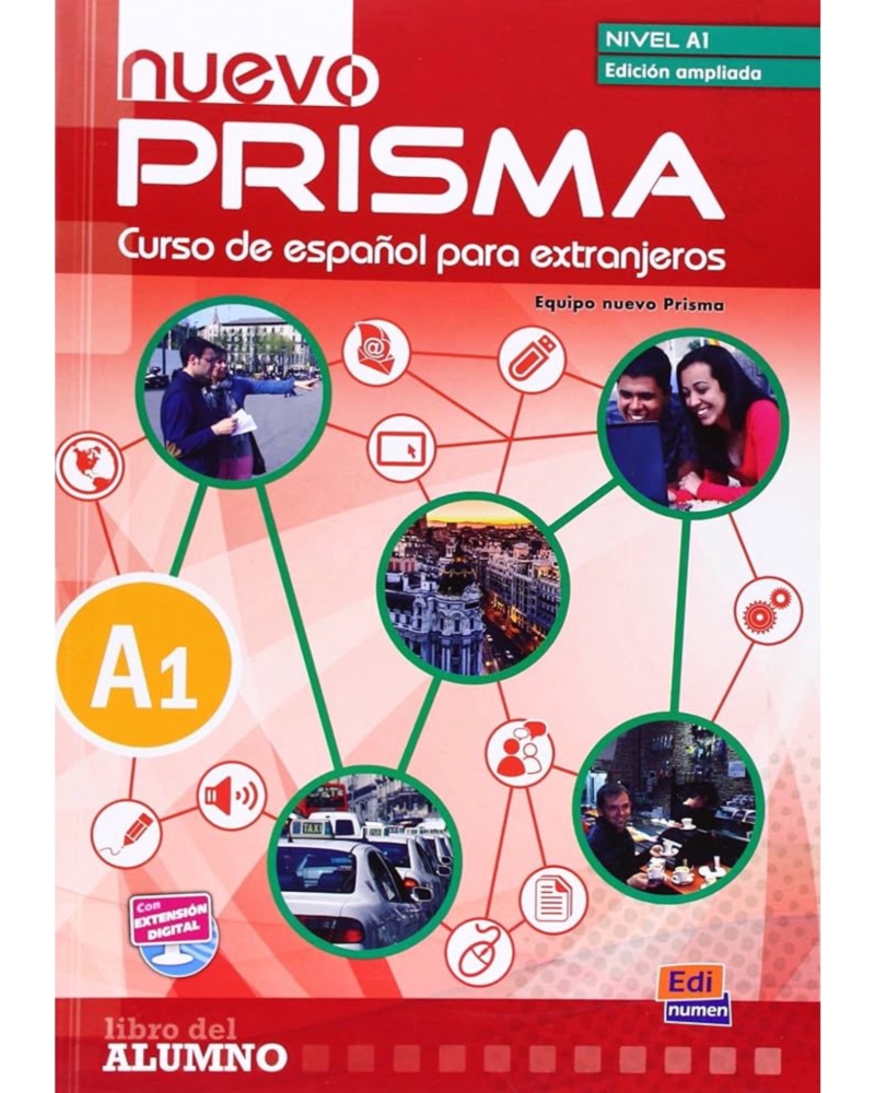 Nuevo Prisma Nivel A1 کتاب اسپانیایی پریسما — جلد کتاب (استاندارد)