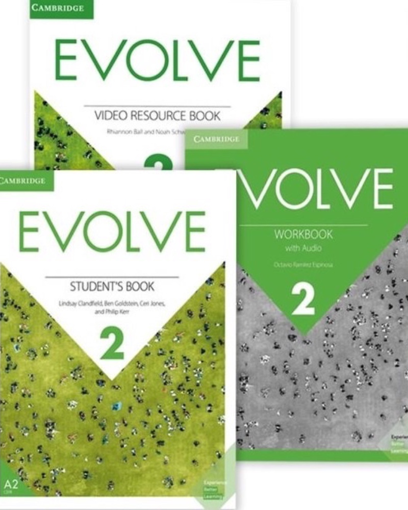 کتاب ایوالو Evolve 2 (کتاب درس +کتاب کار + کتاب ویدیو ) — جلد کتاب (استاندارد)