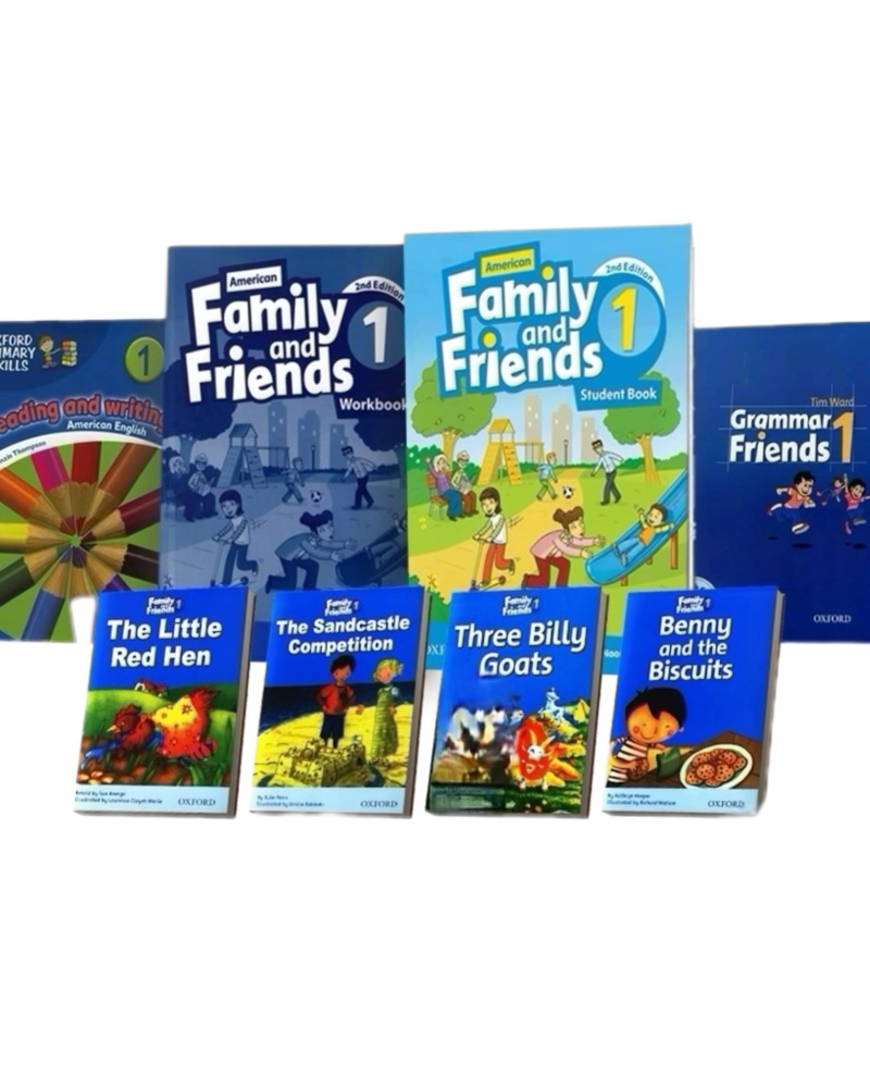 مجموعه کامل کتاب فامیلی اند فرندز 1 Family And Friends 1 Full Pack — جلد کتاب (استاندارد)