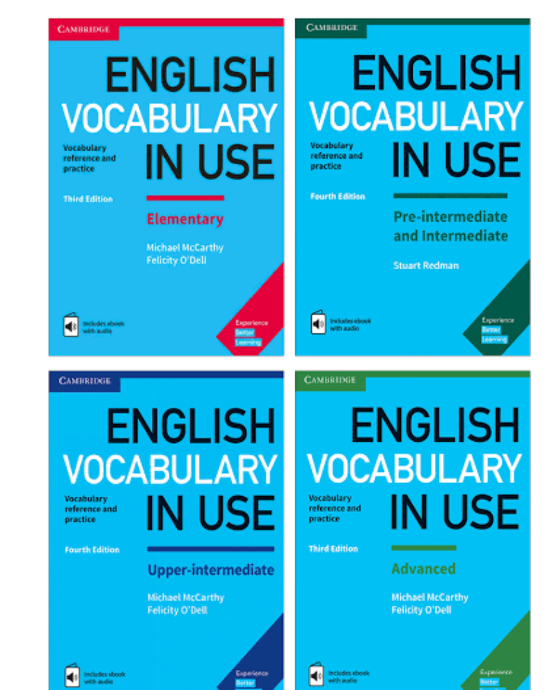 مجموعه کامل انگلیش وکبیولری این یوز English Vocabulary In Use package — جلد کتاب (استاندارد)