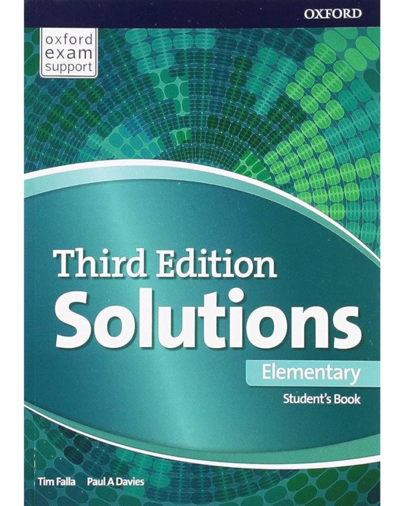 کتاب سولوشنز Solution Elementary 3rd — جلد کتاب (استاندارد)