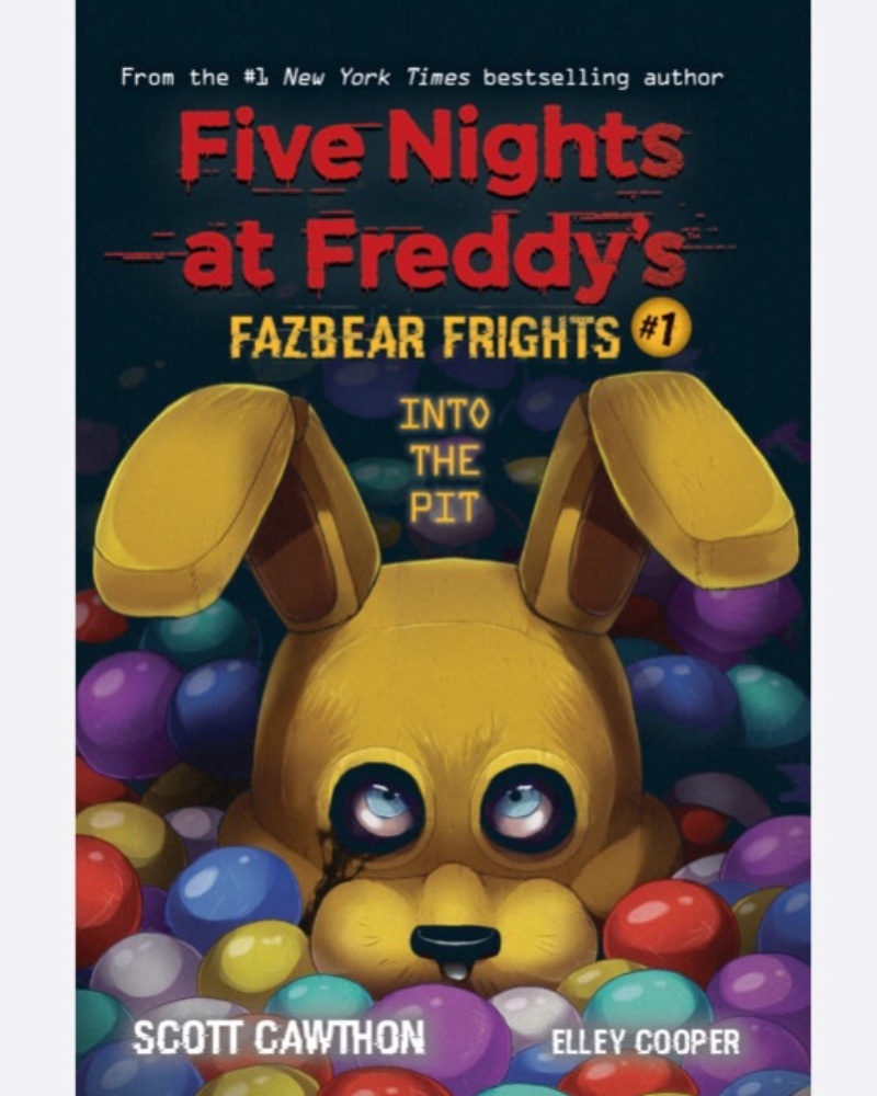 کتاب Five Nights At Freddys Fazbear Frights 1 Into The Pit (کتاب داستان ترس های فازبر شماره 1 به درون گودال) — جلد کتاب (استاندارد)