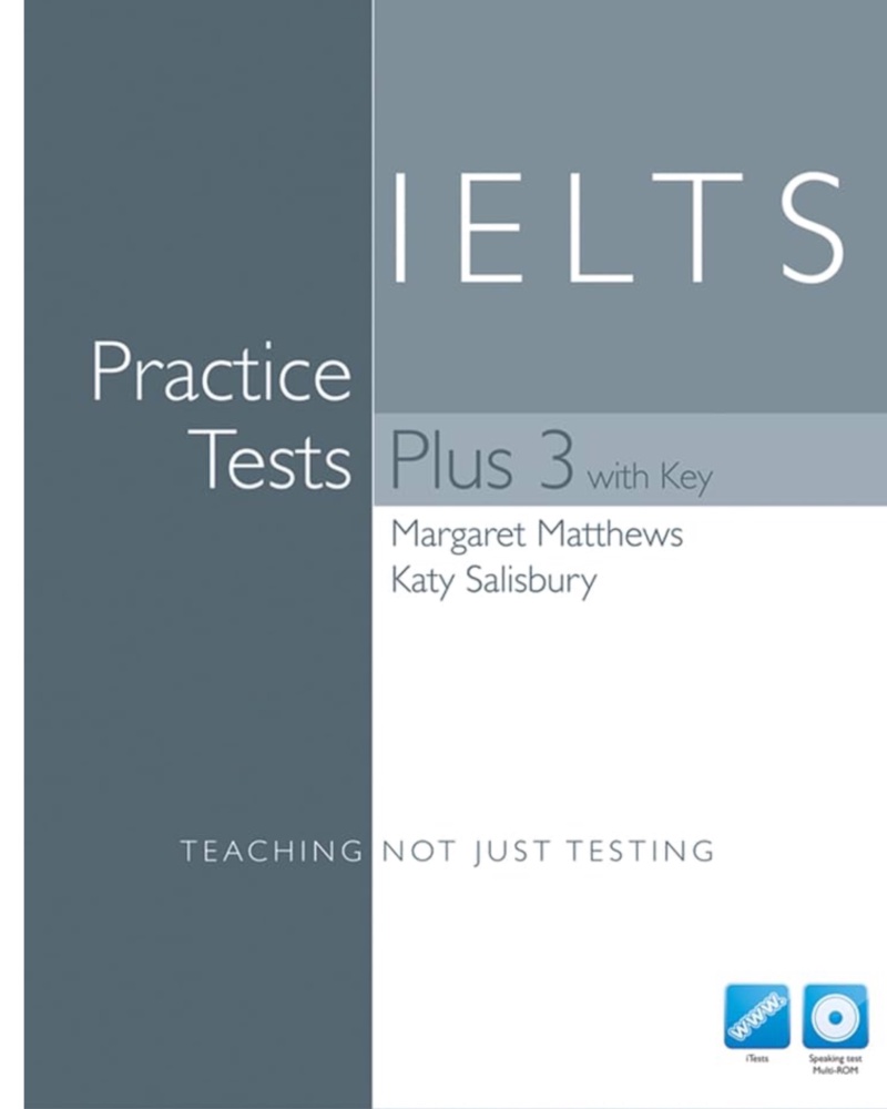 کتاب IELTS Practice Tests Plus 3 — جلد کتاب (استاندارد)