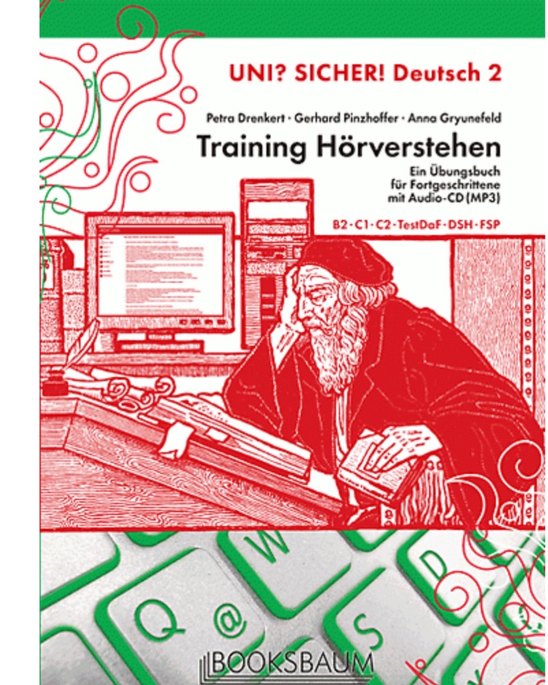 کتاب آلمانی یونی زیشا Uni sicher Deutsch 2 — جلد کتاب (استاندارد)