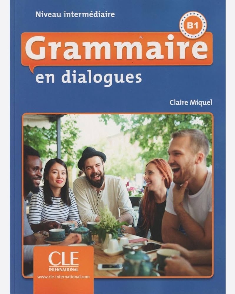 کتاب فرانسوی گرامر این دیالوگ ویرایش دوم Grammaire en dialogues Niveau intermediaire B1 — جلد کتاب (استاندارد)