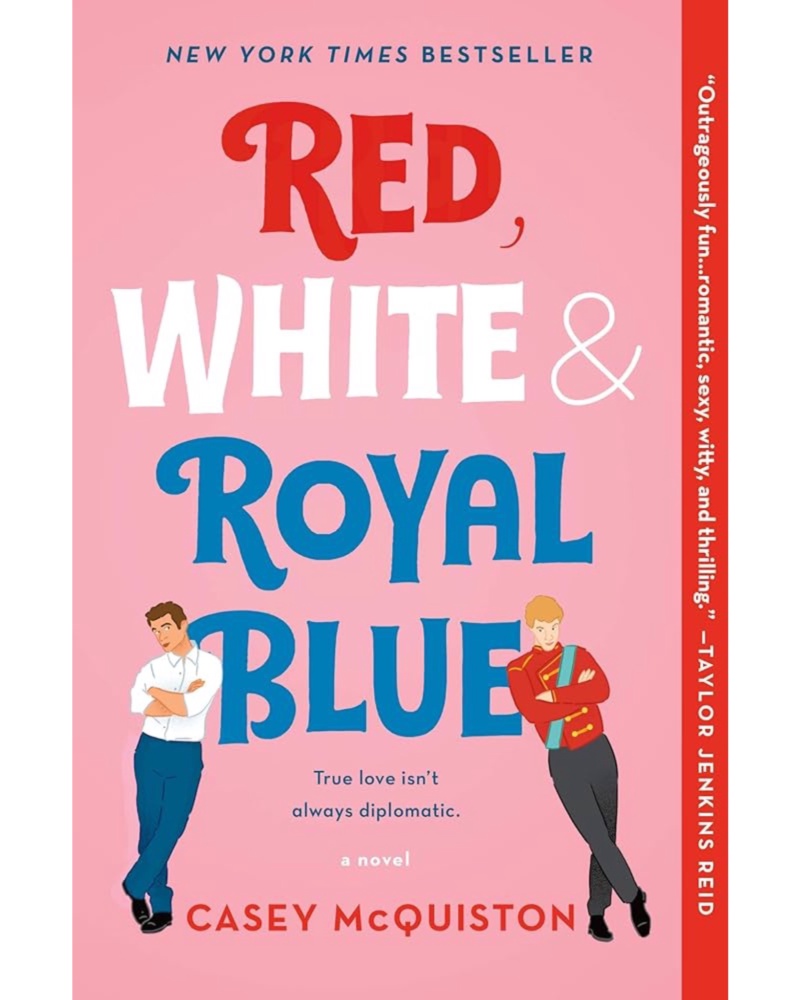 کتاب رمان Red White and Royal Blue متن کامل بدون حذفیات — جلد کتاب (استاندارد)