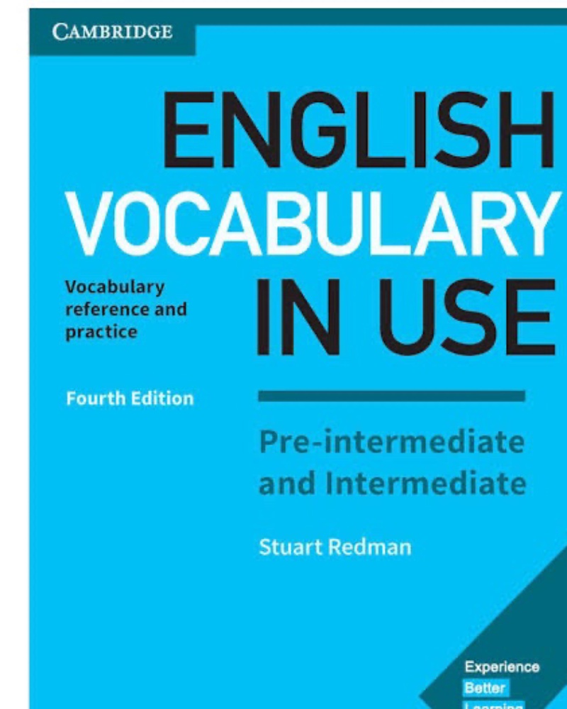 کتاب English Vocabulary in Use Pre-Intermediate Intermediate 4th — جلد کتاب (استاندارد)