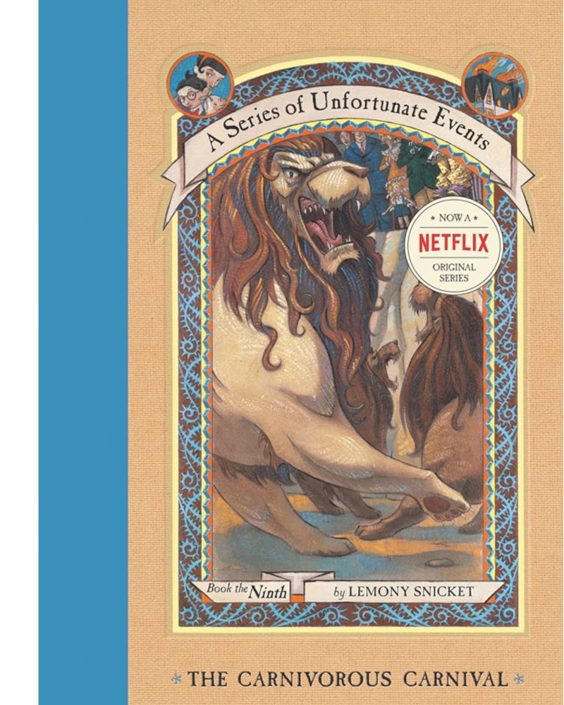 کتاب The Carnivorous Carnival ( رمان کارناوال گوشتخواران A Series of Unfortunate Events Book 9) — جلد کتاب (استاندارد)