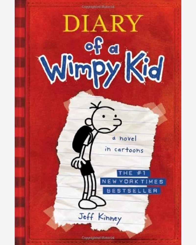 کتاب خاطرات یک بچه چلمن 1 Diary Of A Wimpy Kid a novel in cartoons — جلد کتاب (استاندارد)