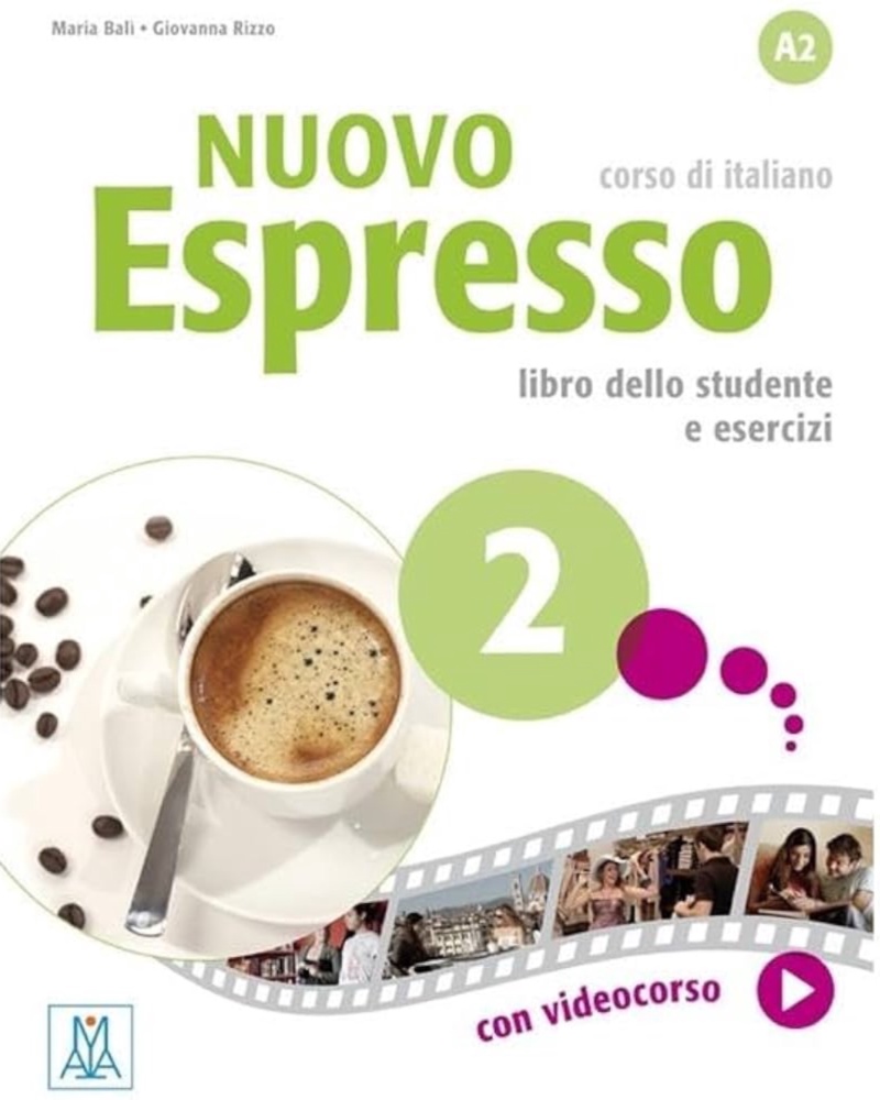 کتاب ایتالیایی اسپرسو Nuovo Espresso 2 A2 corso di italiano — جلد کتاب (استاندارد)