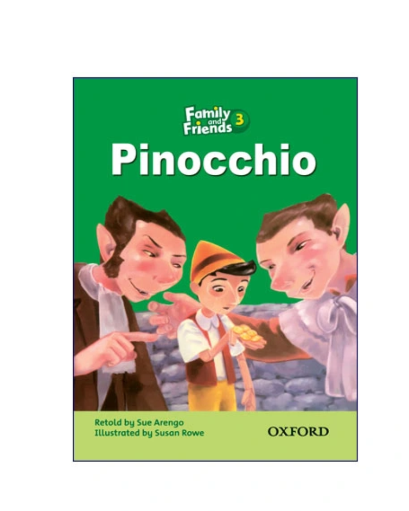 Family And Friends 3 Pinocchio کتاب داستان — جلد کتاب (استاندارد)