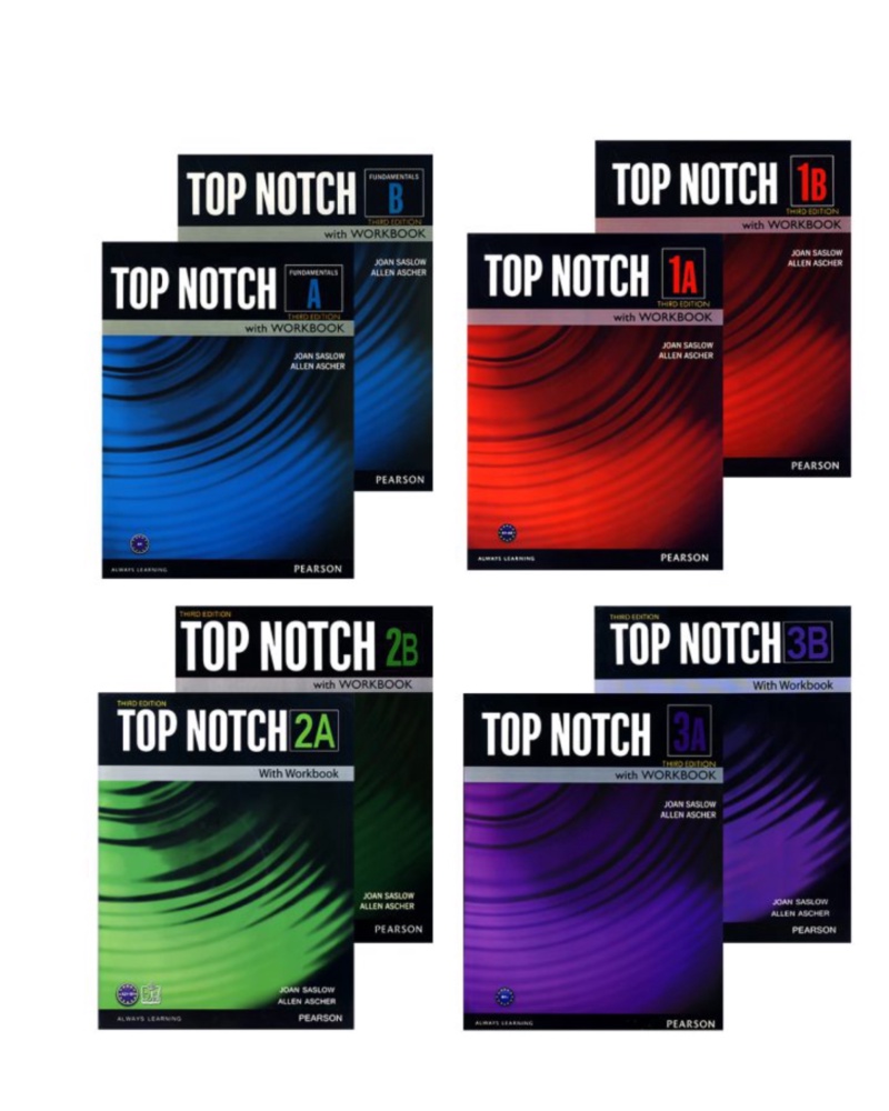 پک کامل کتاب های Top Notch 3rd full pack — جلد کتاب (استاندارد)