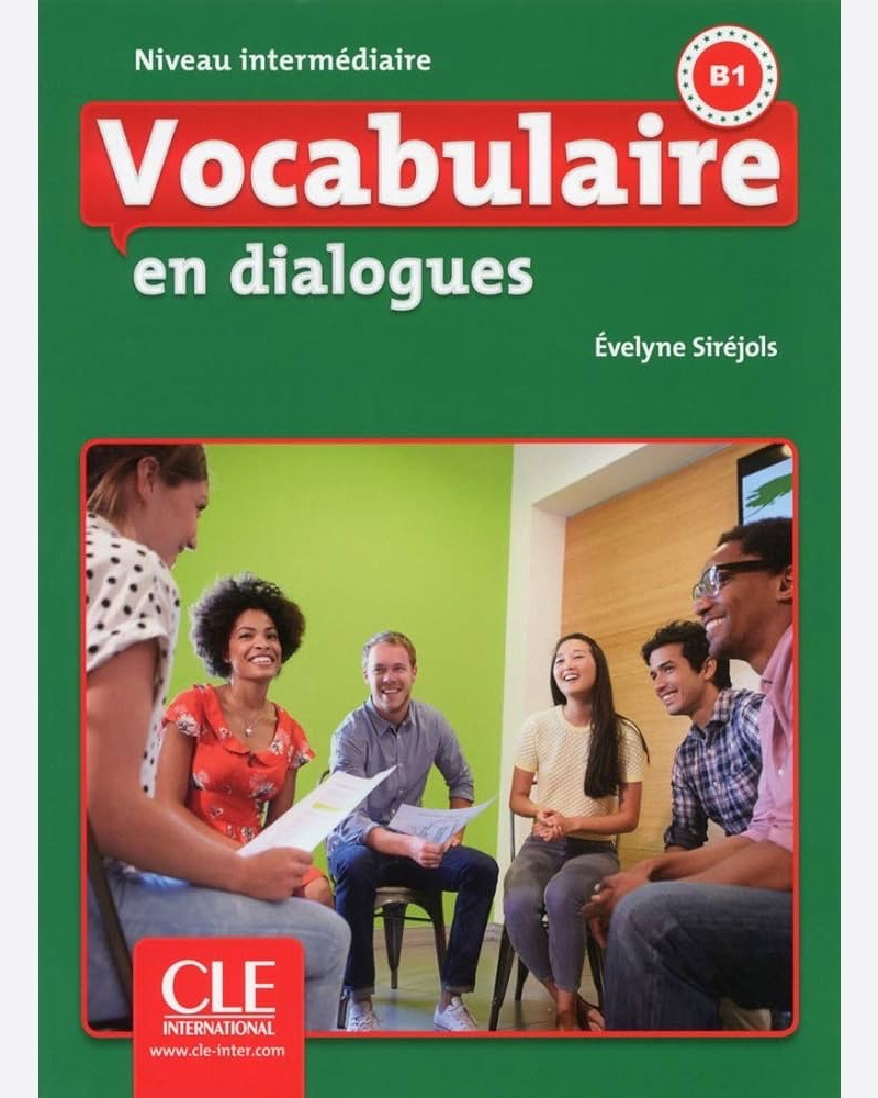 کتاب فرانسوی وکبیولر این دیالوگ اینترمدیت ویرایش دوم Vocabulaire en dialogues B1 niveau Intermediaire — جلد کتاب (استاندارد)