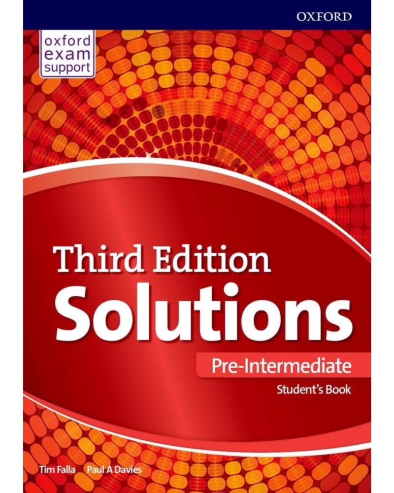 کتاب سولوشنز Solution Pre Intermediate 3rd — جلد کتاب (استاندارد)