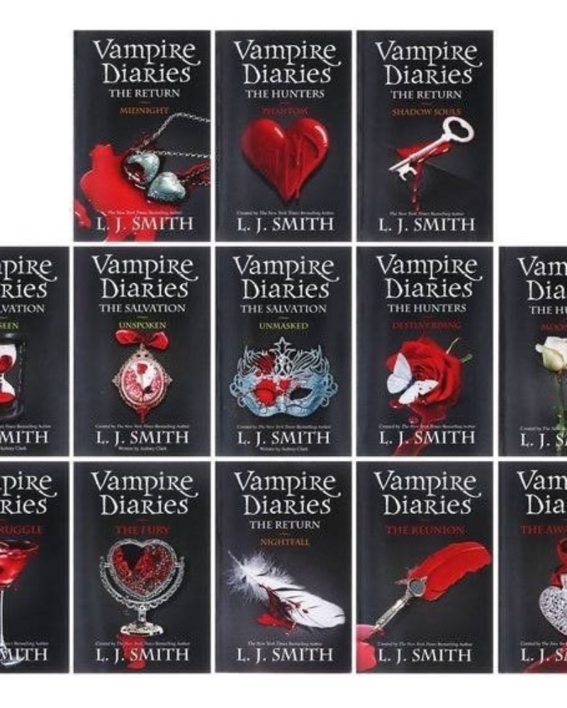 مجموعه کامل کتاب Vampire Diaries Full Pack — جلد کتاب (استاندارد)