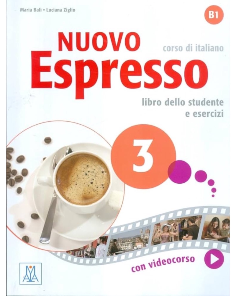 کتاب ایتالیایی اسپرسو Nuovo Espresso 3 B1 corso di italiano — جلد کتاب (استاندارد)